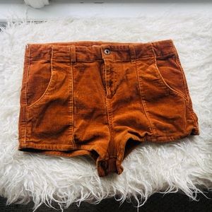 rustic orange shorts